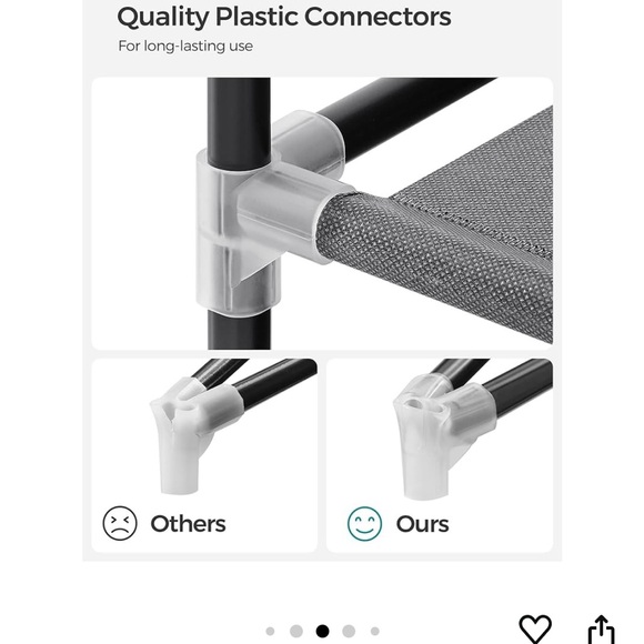 SONGMICS Portable Closet, Wardrobe Closet Organizer with Cover - Picture 4 of 9